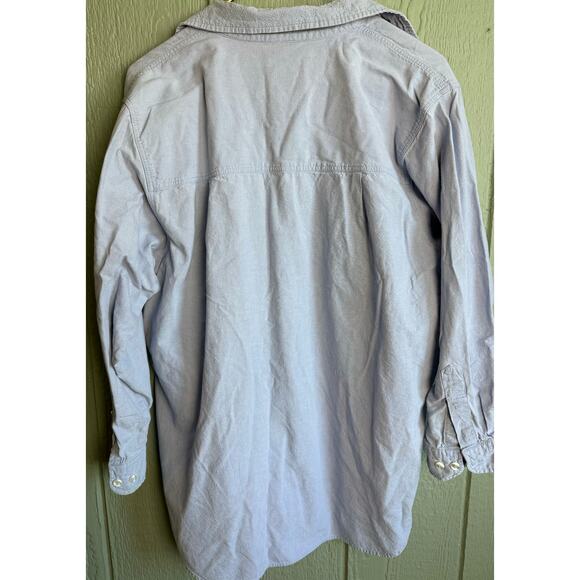 Vintage 90s Fall/Pumpkin Emroidered Chambray Button Up 0X - Picture 7 of 7